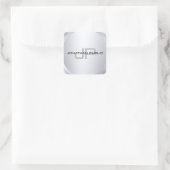 Sticker Carré Modèle moderne tendance Monogrammé Élégant (Sac)