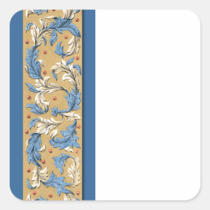 Sticker Carré Modèle Motif Victorian Blue