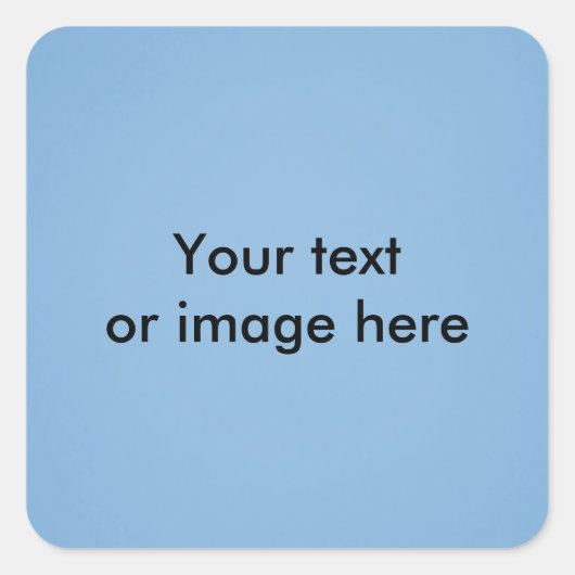 Sticker Carré Modèle photo ciel bleu clair (Devant)