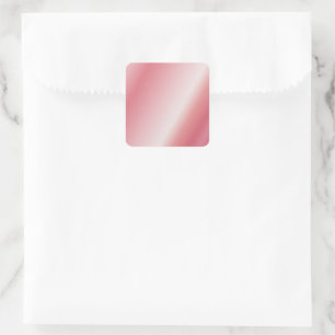 Sticker Carré Modèle Rose Gold Vierge Texte Personnalisé Nom Log