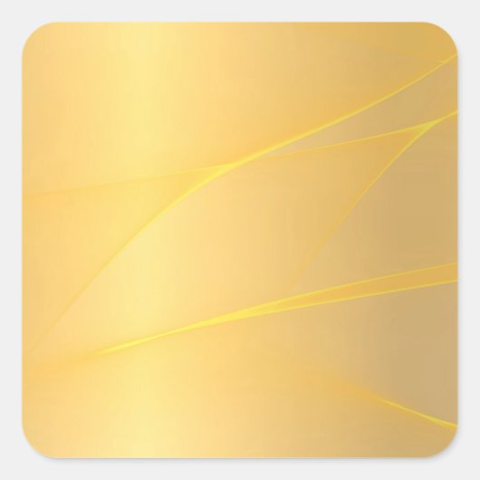 Sticker Carré Modèle vierge design élégant faux or glamour (Devant)
