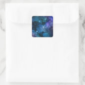 Sticker Carré Modèle vierge, Logo d'art do-it-yourself texte, W/ (Sac)