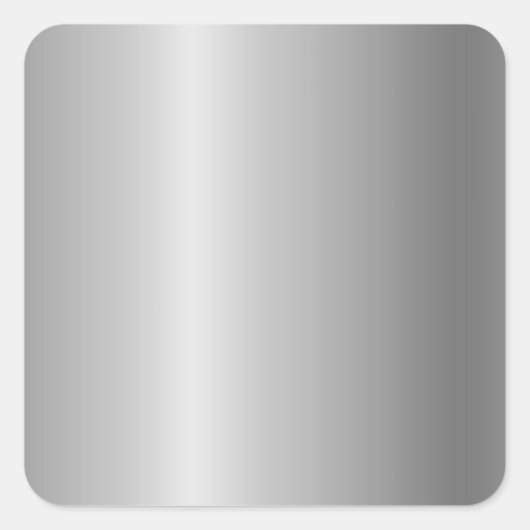 Sticker Carré Modèle vierge métallique Faux Argent, do-it-yourse (Devant)