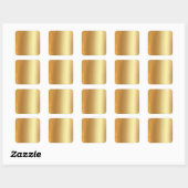 Sticker Carré Modèle vierge or Faux (Feuille)