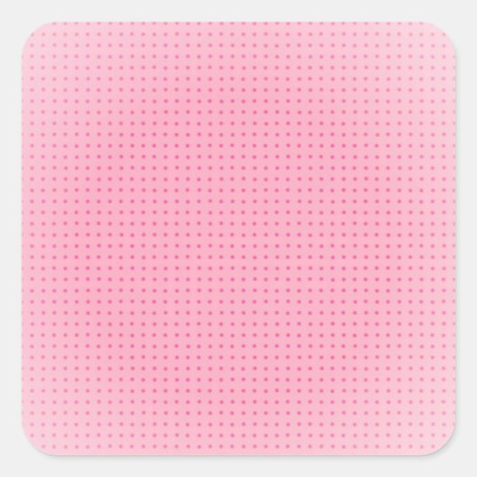 Sticker Carré Modèle vierge rose et blanc personnalisé Classique (Devant)