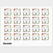 Sticker Carré Modern Business Logo Christmas Holidays (Feuille)