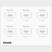 Sticker Carré Modern Editable Candle Label Template (Feuille)
