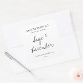 Sticker Carré Modern Minimalist Editable Candle Label Template (Enveloppe)