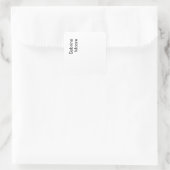 Sticker Carré Modern Minimalist Plain Professional Ajouter un no (Sac)