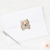 Sticker Carré Modern Ukiyo-e Art (Enveloppe)