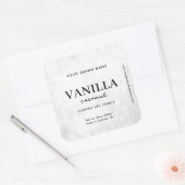 Sticker Carré Modern White Rustic Label (Enveloppe)