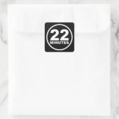 Sticker Carré Moderne - 22 minutes (Sac)