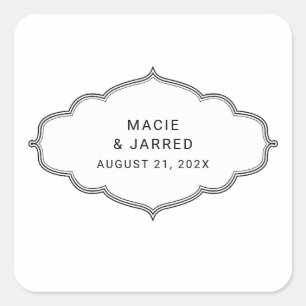 Sticker Carré Moderne Elegant Classic Minimaliste