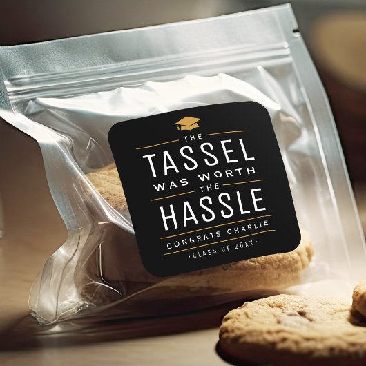 Sticker Carré Moderne le goût valait la peine Graduation