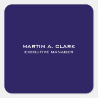 Moderne minimaliste Plain élégant bleu foncé