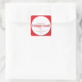 Sticker Carré MODERNE minimum mignon festif rouge plus joyeuse n (Sac)
