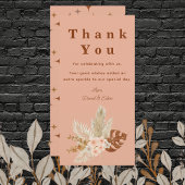 Sticker Carré Moderne simple Merci Merci Mariage