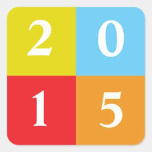 Sticker Carré Modifiable à la classe de 2018