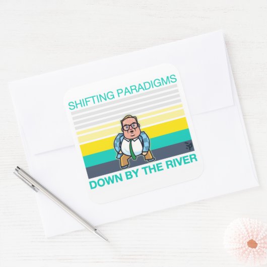 STICKER CARRÉ MODIFICATION DES PARADIGMES (Enveloppe)