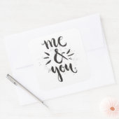 Sticker Carré Moi Et Toi (Enveloppe)