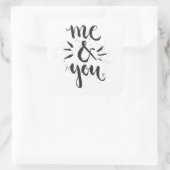 Sticker Carré Moi Et Toi (Sac)