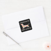 Sticker Carré Moins de méchants plus de weenies (Enveloppe)