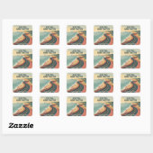Sticker Carré Moins de parlotte. Plus d'adhérence (Feuille)