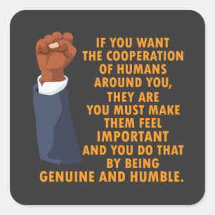 Sticker Carré Mois de l'histoire des Noirs