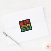 Sticker Carré Mois de l'histoire des Noirs (Enveloppe)