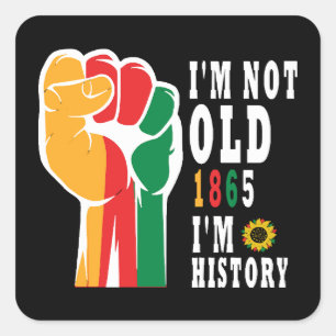 Sticker Carré Mois de l'histoire des Noirs Célébrons l'essor ens