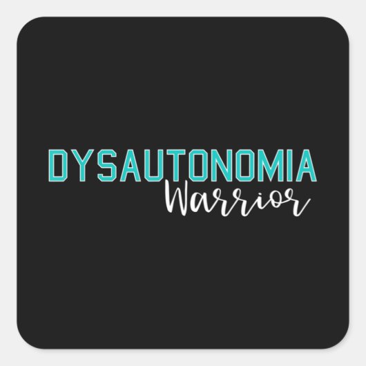 Sticker Carré Mois de sensibilisation à la dysautonomie POTS Hyp (Devant)