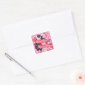 Sticker Carré Mois de sensibilisation au cancer du sein (Enveloppe)