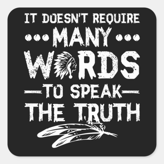 Sticker Carré Mois du patrimoine amérindien (Devant)