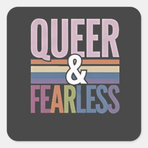 Sticker Carré Mois gay et sans peur