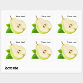 Sticker Carré Moitié poire (Feuille)