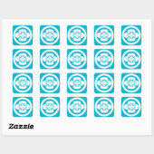Sticker Carré Mokko dans un cercle (Feuille)
