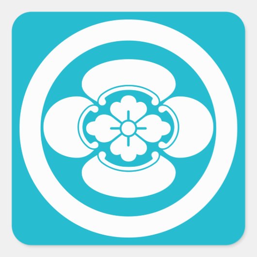 Sticker Carré Mokko en cercle (Devant)