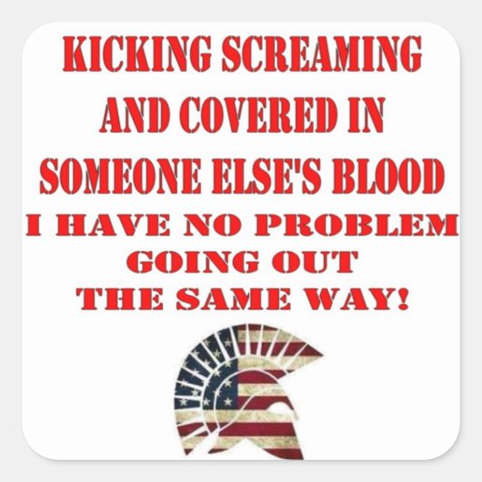 STICKER CARRÉ MOLON LABE (Devant)