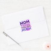 STICKER CARRÉ MOM MERCI TANT (Enveloppe)