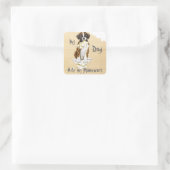 Sticker Carré Mon Boxer A Mangé Mes Devoirs (Sac)