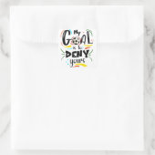 Sticker Carré Mon but est de dénigrer les vôtres, citations de f (Sac)