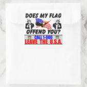 Sticker Carré Mon Drapeau Vous Offense-T-Il ? (Sac)