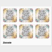 Sticker Carré Mon fils se souvient (Feuille)