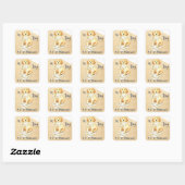 Sticker Carré Mon Golden Mate Mes devoirs (Feuille)