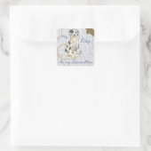 Sticker Carré Mon Grand Dane Mange Mon Plan De Leçon (Sac)