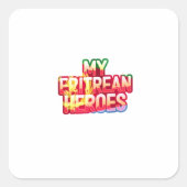 STICKER CARRÉ MON HÉROS ÉRYTHRÉEN (Devant)