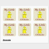 Sticker Carré Mon petit chickadee (Feuille)