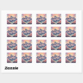 Sticker Carré Mon Potentiel Est Une Affirmation Positive Sans Li (Feuille)