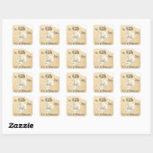 Sticker Carré Mon Setter Anglais A Mangé Mes Devoirs (Feuille)