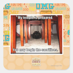 Sticker Carré Mon temple est préparé.